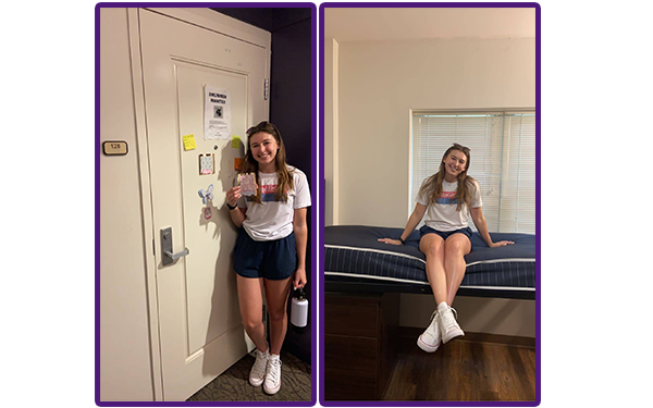 Colleen in dorm