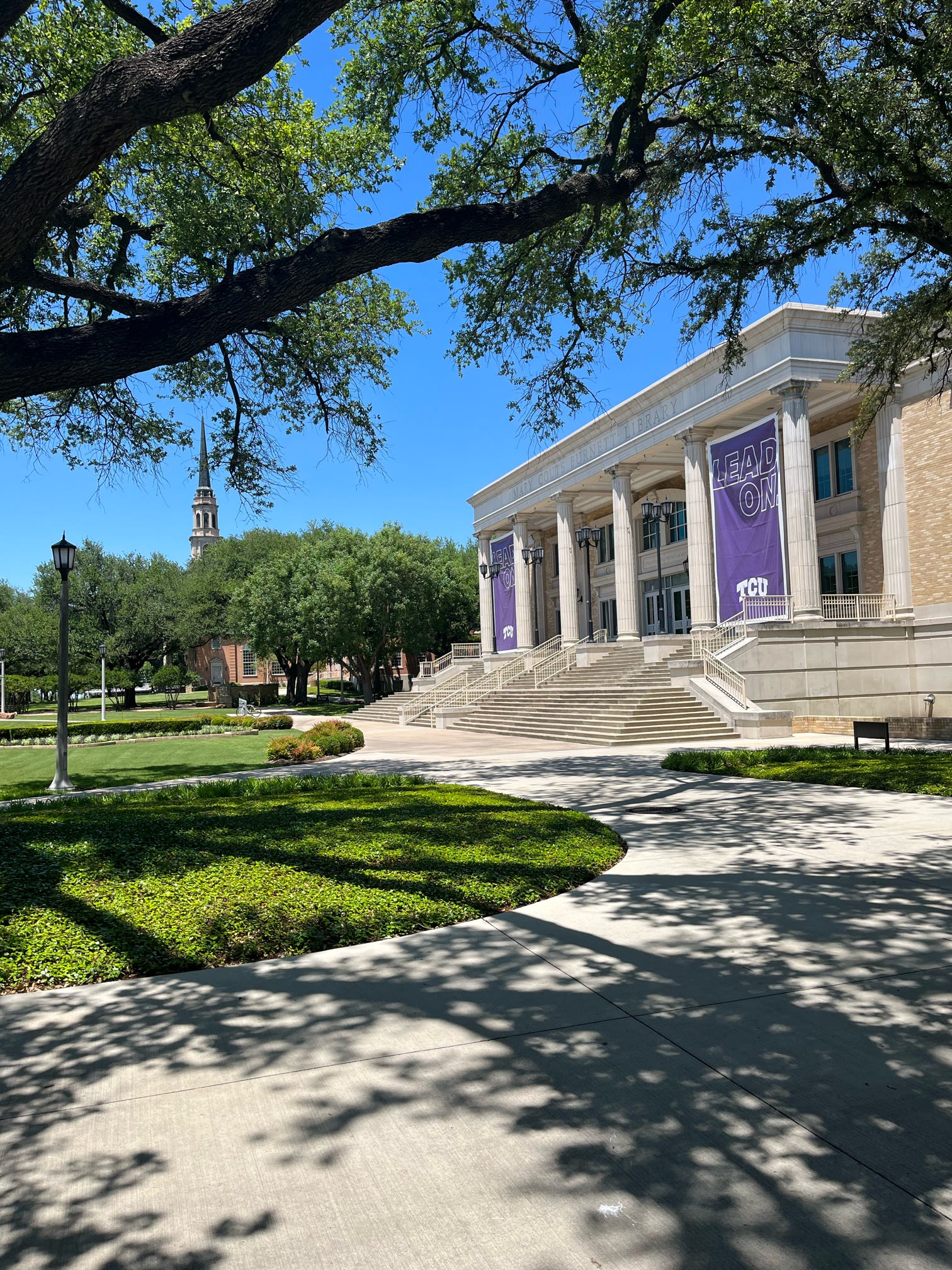 TCU Library angled view