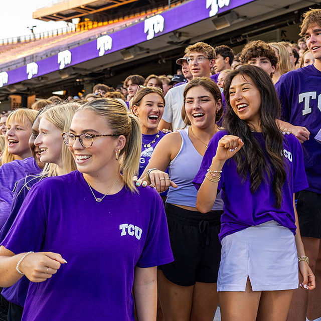 TCU new student pep rally