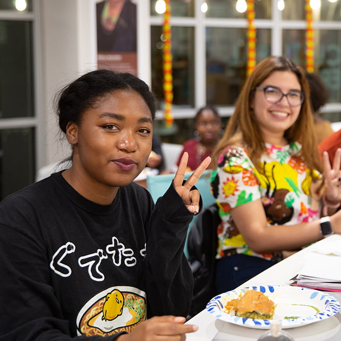International students in TCU's Intercultural Center