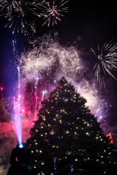 TCU Christmas tree